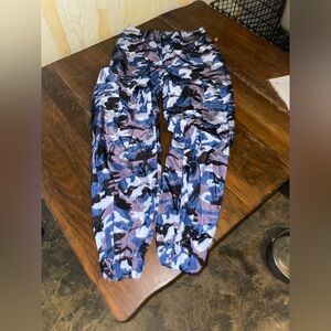 SHEIN Blue Camo Track Pants